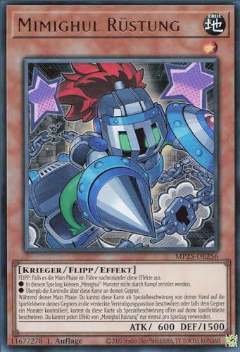 Mimighul Rüstung MP25-DE256 Ultra Rare Deutsch Boosterfrisch 1. Auflage - 2025 Mega-Pack Tin - mit ReCollectibles-Versandschutz - für Yu-Gi-Oh!