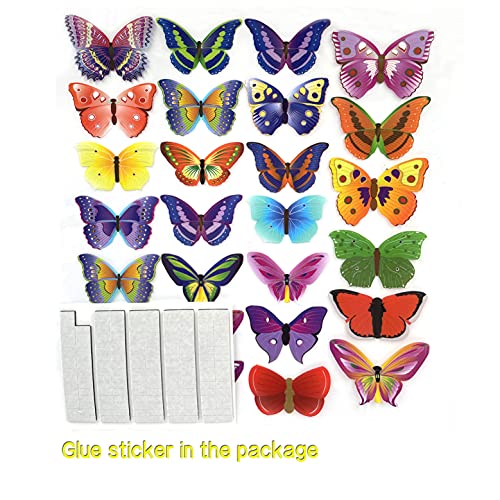 PARLAIM 104PCS Vinilos Decorativos de Mariposas para Pared miniatura 2
