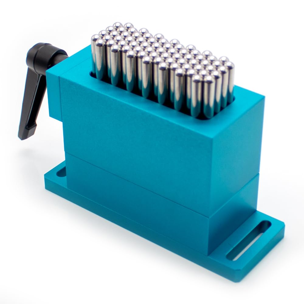 CNC Assembly Flexible Claw Flexible Fixture Universal Clamp 30x79MM SUS Stainless Steel for CNC Laser Marking Machine FLX-S062 (Blue)