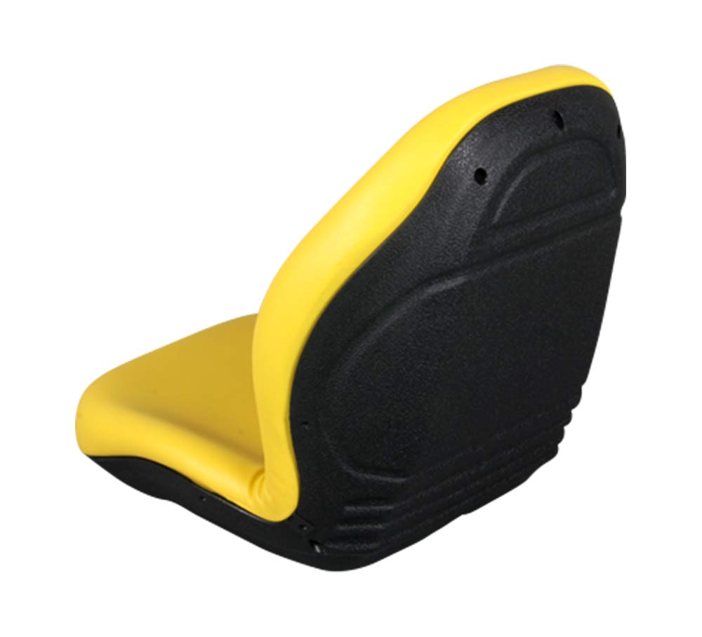 PVC Sitzschale 482mm breit und hoher Rücken passend für JD Rasentraktoren, gelb