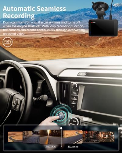 Izeeker 100 NEW 2.5K Dash Cam, 1440P Qhd Car Camera thumb #3
