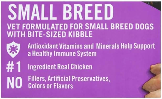 Pur Balence Pro+ Small Breed Chicken & Pea Recipe Dry Dog Food, for Small Breeds & All Life Stages 8 lbs (8LBS Bag)