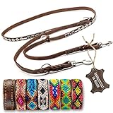 🦴 ROBUST & LANGLEBIG: Ideal für kleine Hunde mit viel Zugkraft – das hochwertige Rinds-Leder und die stabilen Karabiner machen diese Hundeleine Leder zu einem zuverlässigen Begleiter für jedes Abenteuer.