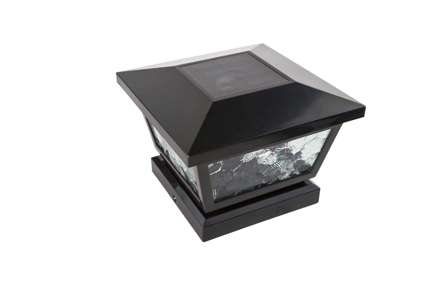 Classy CapsFS100B Fairmont Solar Post Cap, 5" x 5", Black