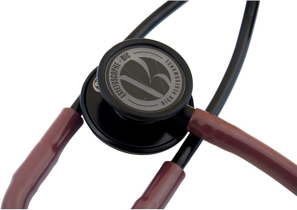 Estetoscópio Bic Eternity III Rosa Excelente Ausculta - Ideal enfermagem e estudantes garantia de 5 anos (Vinho)