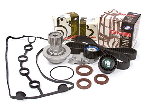 Evergreen TBK335VC Compatible With 04-08 Chevrolet Aveo 1.6L E-TEC II VIN 6 Timing Belt Kit Valve Cover Gasket GMB Water Pump