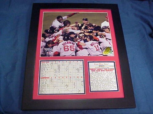 2004 Boston Red Sox World Series Champions Curse Over 11x14 Framed & Matted 8X10 PHOTO