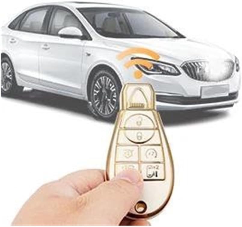車のキーカバーケース 7 ボタンキーレスエントリースマートリモートキーケースエントリーシェルカバークライスラー用タウン用国用ダッジ用