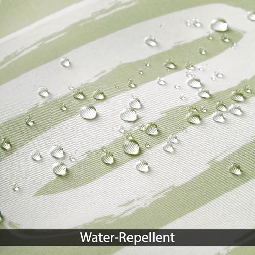 Image of Encasa XO Bathroom Shower Curtain 6 Feet with 10 Hooks | (56x72 in) Quick Dry Heavy Printed Polyester Fabric Bathroom Curtains Waterproof | Machine Washable, Mould & Mildew Resistant - Boho Maze Sage