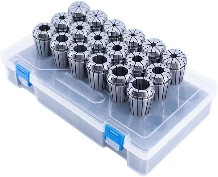 CNC engraving machine tweezers ER32, the number of 18 sets of high precision tweezers with different holes, shagging CNC tool handles with ER32 flexible tweezers