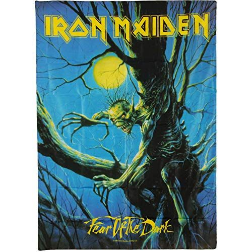 Iron Maiden Fear of The Dark Unisex Bandera Multicolor, 100% poli�ster, 75 x 110 cm