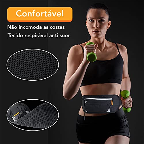 Pochete Esportiva, Bolsa de Cinto Multifuncional, Cinto Guarda Volumes Reflexivo, a Prova D’água, Un