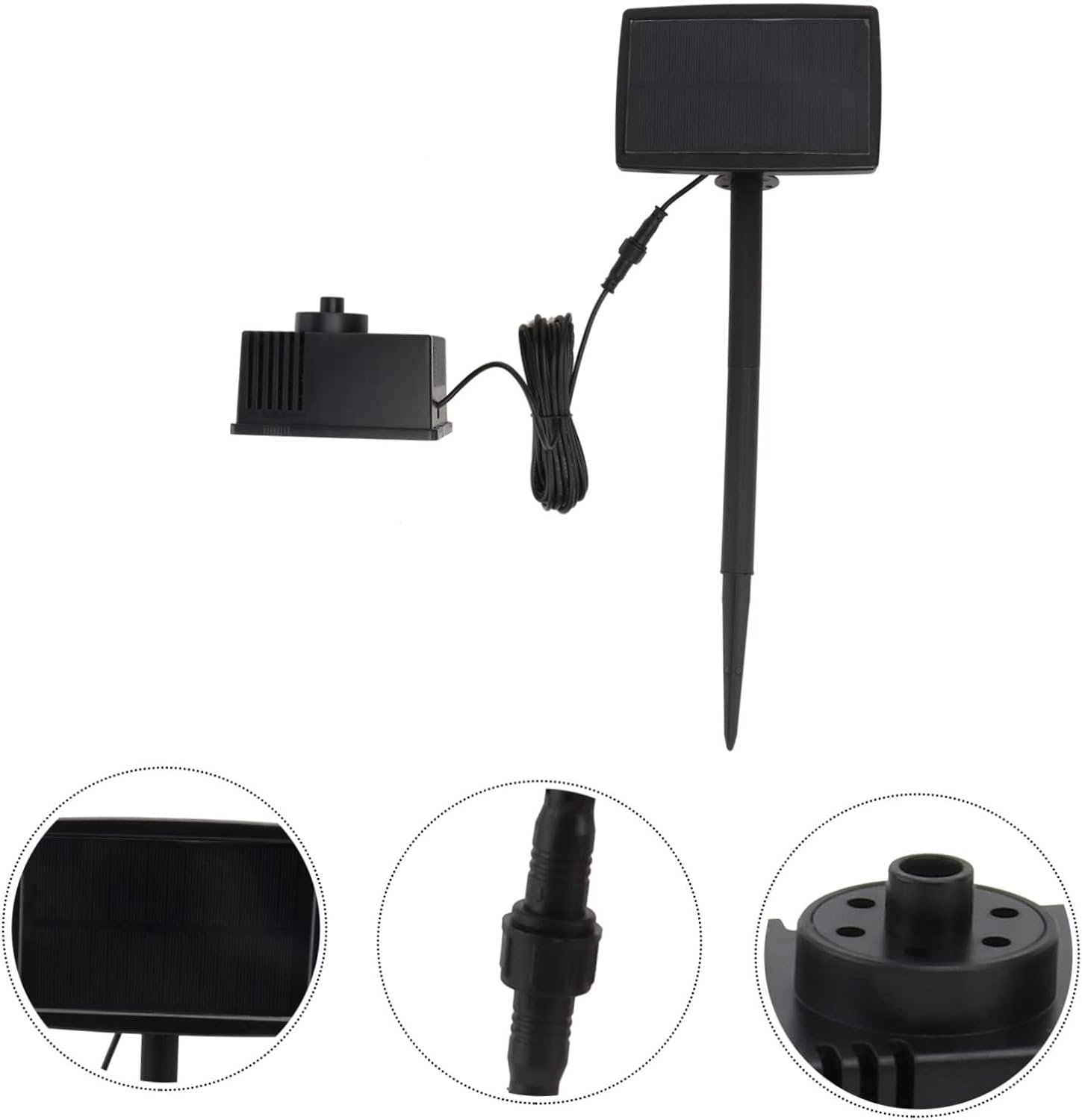 HANABASS Pool Solar Fountain Set Solar Landscape Fountain No Electricity Needed for Outdoor Use