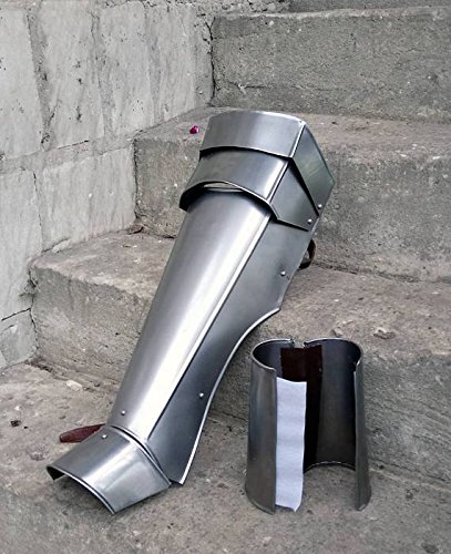 Medieval Steel Greaves LARP Armor Costume