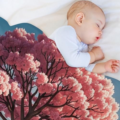 Couverture arbre romantique avec cœur en fleurs cadeau idéal