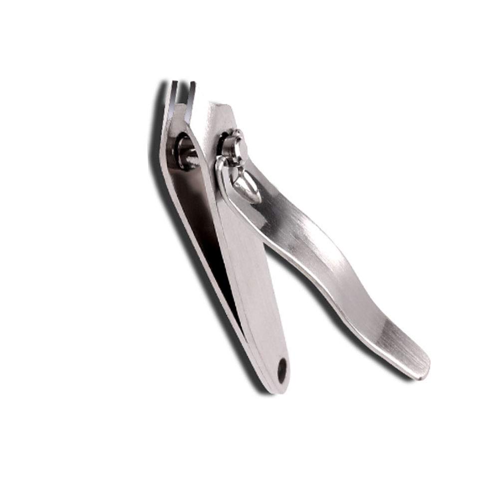 XIANGFAZJD Cortauñas Cubridoras de uñas Adult Acero Inoxidable Clavador de Clavo Silver 1.2 * 6.1cm Cubridoras de uñas multifuncionales