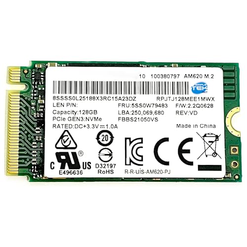 SSD M.2 2242 PCIe NVMe 128 Go pour réparer un PC portable lent