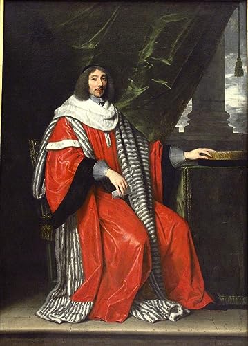 Poster Jean Antoine De Mesmes par Champaigne reproduction toile sans cadre 50x70 cm