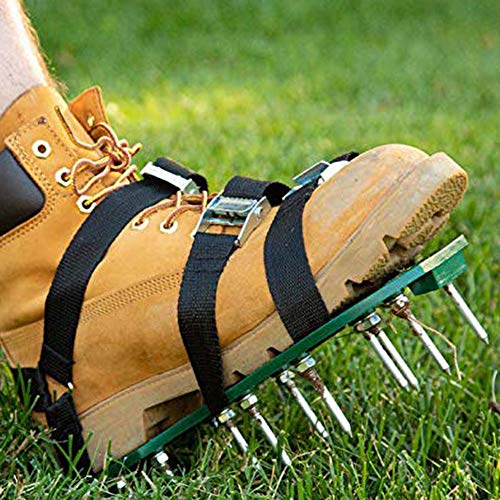 Lawn Aerator Shoes, Lawn Aerating Shoes With Spikes, Adjustable Loose Soil Shoe Lawn Shoes Sandals For Women And Men, Aerating Your Yard, Lawn, Grass