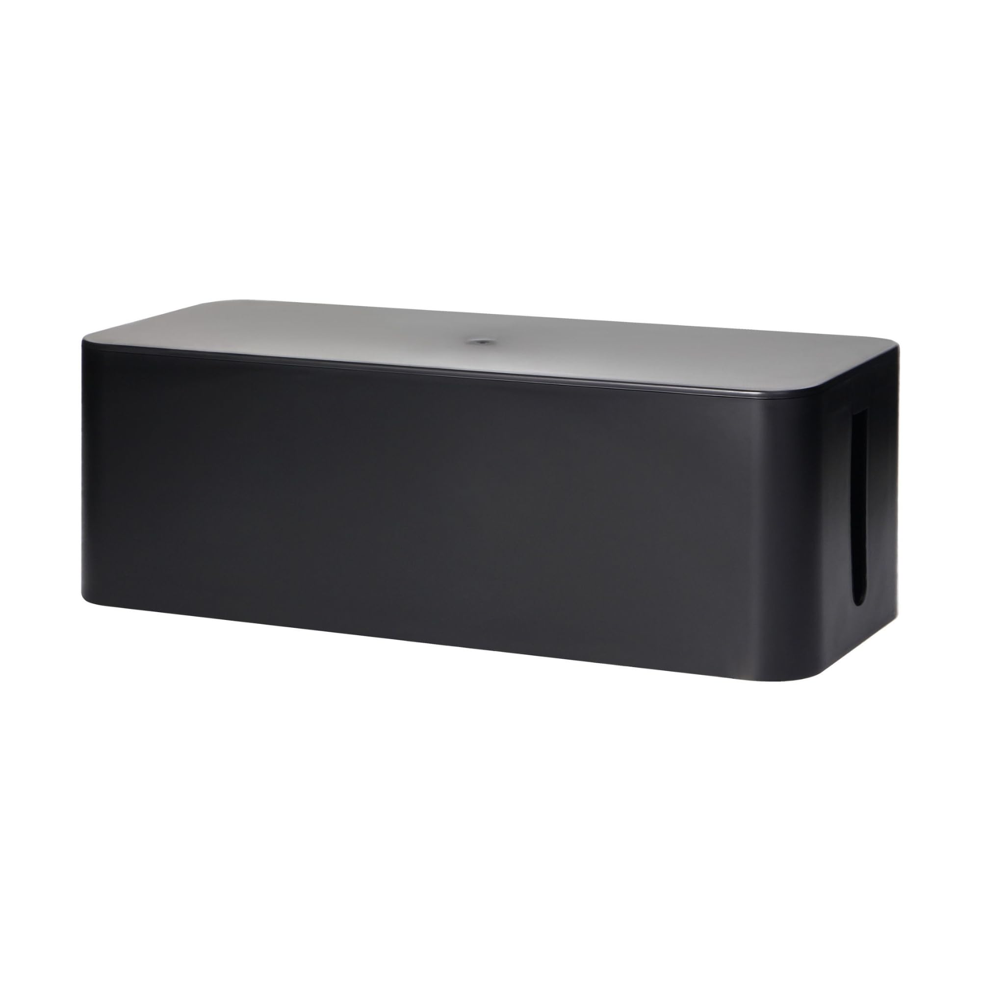 MIRATIC Organizador de Cables con Ranuras de Ventilación y Fondo Antideslizante Tamaño: 407/134 / 154 mm (Negro)
