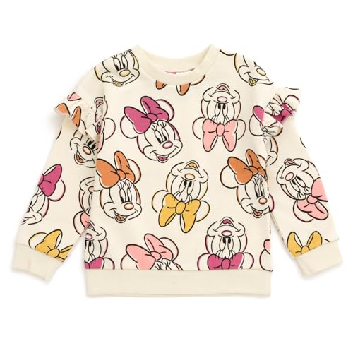 Image of Disney Girls Fleece Sweatshirt and Jogger Pants Outfit Set Newborn to Big Kid Sizes (Newborn - 14-16)
