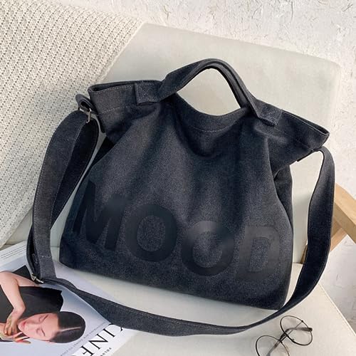 Bolso Tote de Lona para Hombro con Cierre miniatura 2