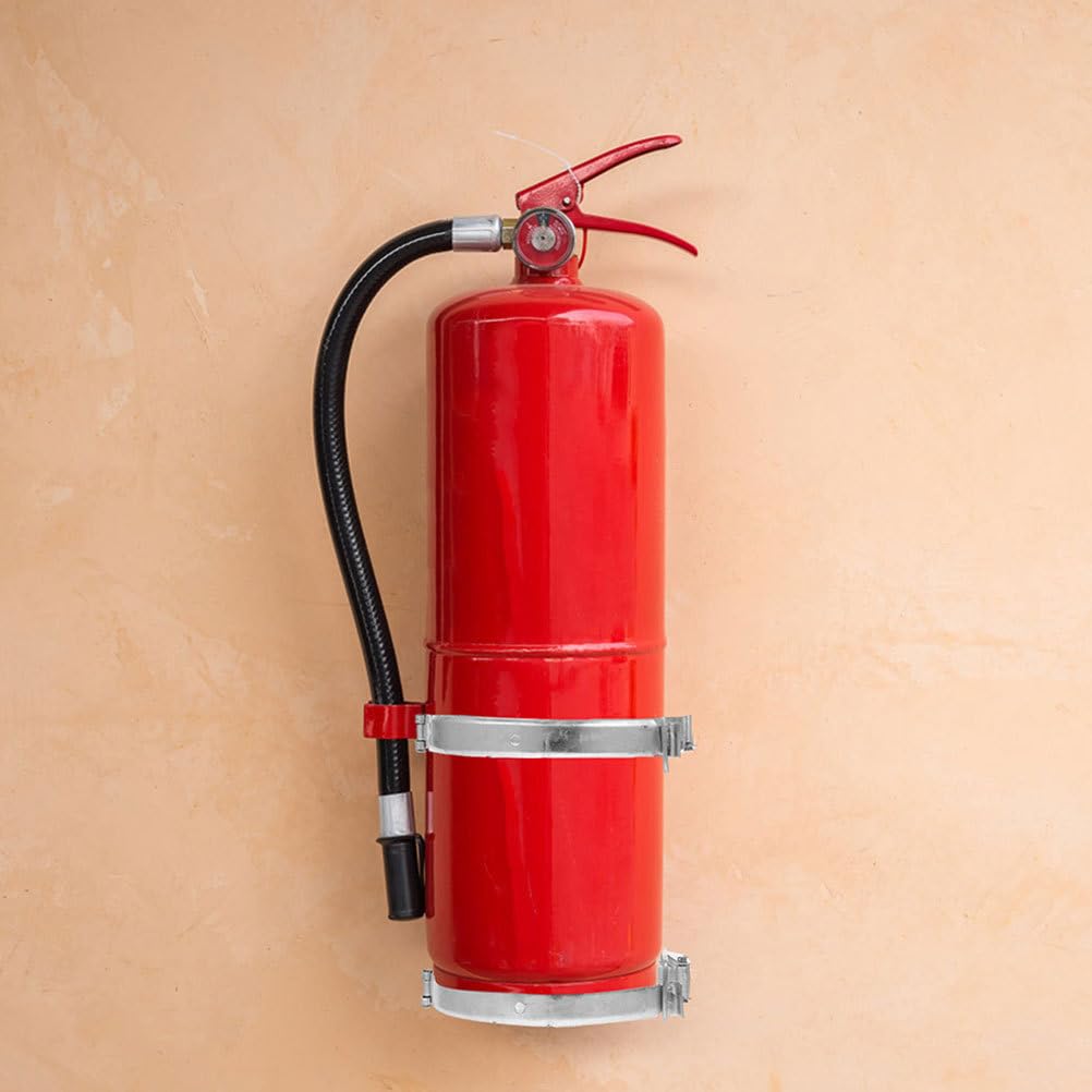 Alipis 2piezas Soporte De Pared para Extintor De Incendios Montaje Y Práctico Rack De Almacenamiento para Extintor Accesorio Esencial para Seguridad Hogares Y Coches