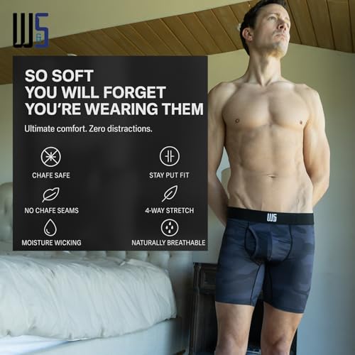 Warriors & Scholars Chafe Safe Pouch Mesh Boxer Briefs For Men Pack Of 6, Soft, Breathable, Moisture-Wicking Mens Underwear4