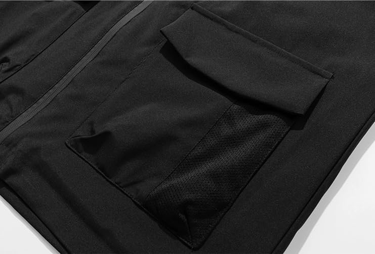 Mens Fall Softshell Jacket Hooded Windproof Outdoor Casual Workwear Shell Jackets for Men