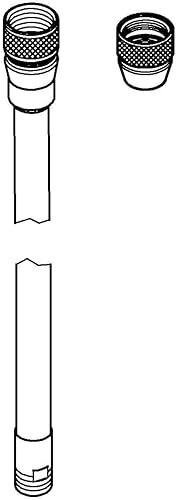 Miniatura 3 de Grohe 46174000 Manguera de metal flexible de 56 pulgadas para grifo de cocina, pulgadas, cromo