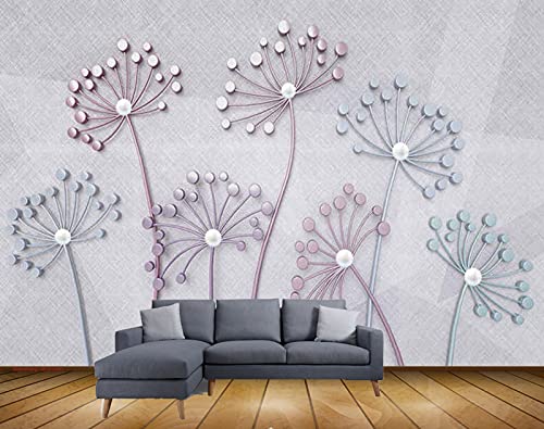 Beibehang Exclusive BRZ2360 Pretty Dandelion Flowers Collection HD 3D Wallpaper(152 cm x 121 cm)