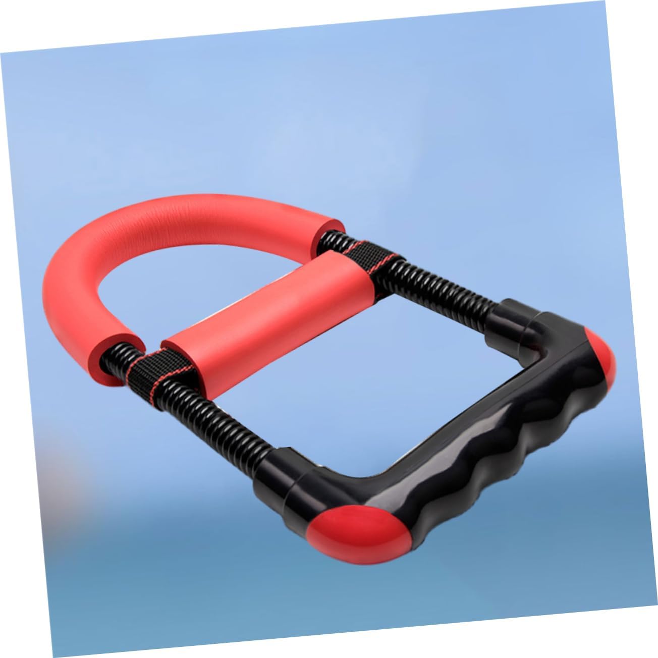 Durable Adjustable Arm Strength Heavy Grip Exerciser for Fitness Non Slip Handles for Forearm Workout and Red