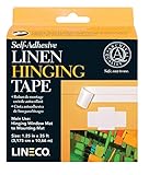 Lineco Archival Material: Safe Acrylic Self-Adhesive Linen Tape, 1 1/4' x 400'