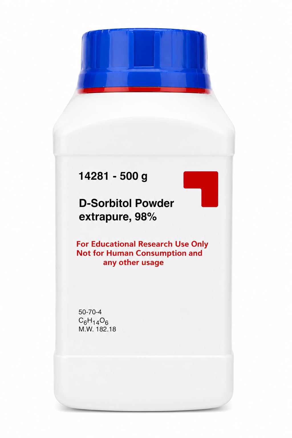 SRL D-Sorbitol Powder, 98% Extrapure, 500GM, CAS: 50-70-4, Molecular Formula: C6H14O6, Molecular Weight: 182.18, Storage: Room Temperature, Shelf Life: 60 Months, for laboratory and industrial use-image-10