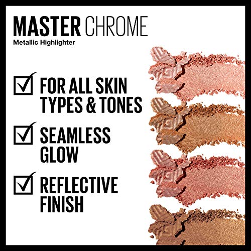 Maybelline Master Chrome Metallic Highlighter Powder, Molten Gold, 1 Count #TOP3