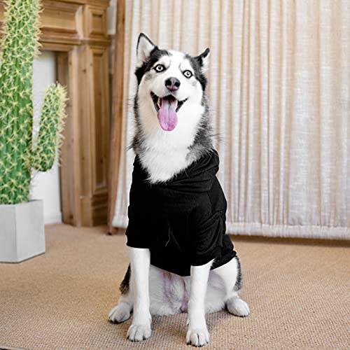Dog Hoodies Bad The Bone Printed - Cold Protective Winter Coats Warm Puppy Pet Dog Clothes Black Color Extra Large - Image 6