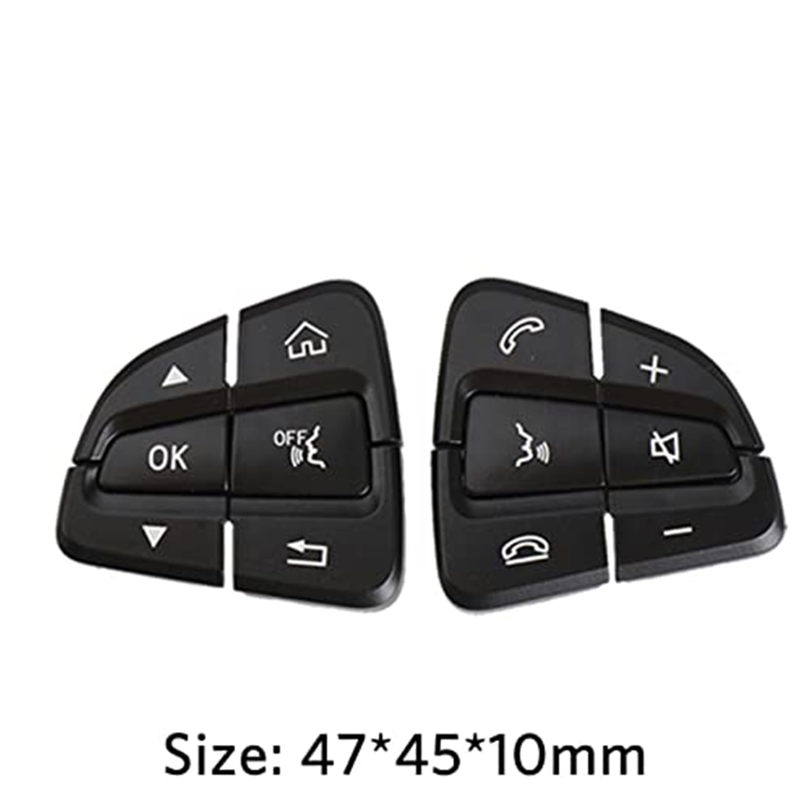 2 szt., dla mercedesa, Benz, klasa C W205/GLC W253 przełącznik przycisków sterujących Przełącznik sterowania na kierownicy(BLACK Black Red)