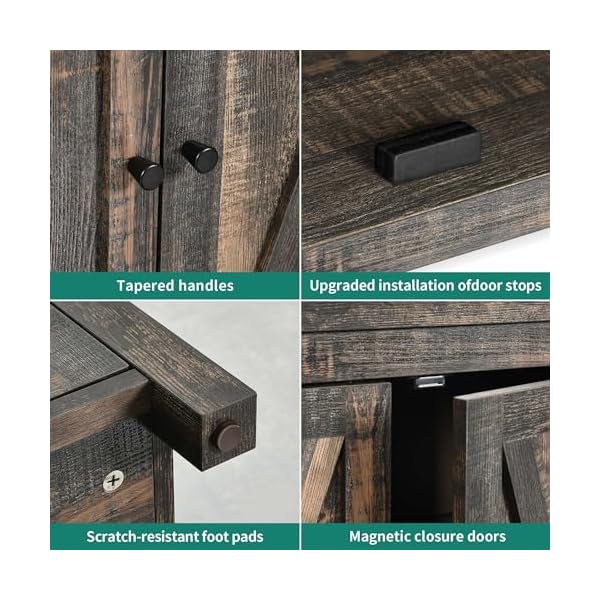   YITAHOME-Farmhouse-Sideboard-Buffet-Cabinet-with-Storage-with-4-Doors-55-Large-Kitchen-Storage-Cabinet-Wood-Coffee-Bar-Cabinet-with-Adjustable-Shelf-for-Kitchen-Living-Room-Dark-Oak