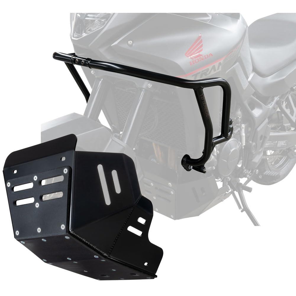 Amazon.com: Tusk Crash Bars with Quiet Glide ADV Skid Plate Kit