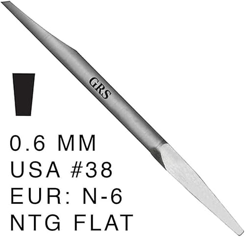 Miniatura 2 de GRS 022-647 NTG Flat Graver HSS EUR (GRS 022-638 NTG Flat Graver HSS EUR N-6, USA 38, 0.024 in 022-638)