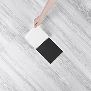 Yullpaper Selbstklebende Bodenfliesen Holzoptik 4 Stück