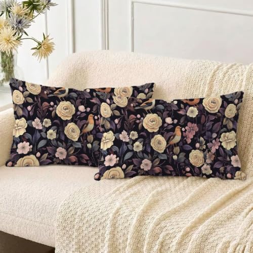 Housse de coussin extérieure imperméable 50x90cm rétro lin modern 2pc - 3