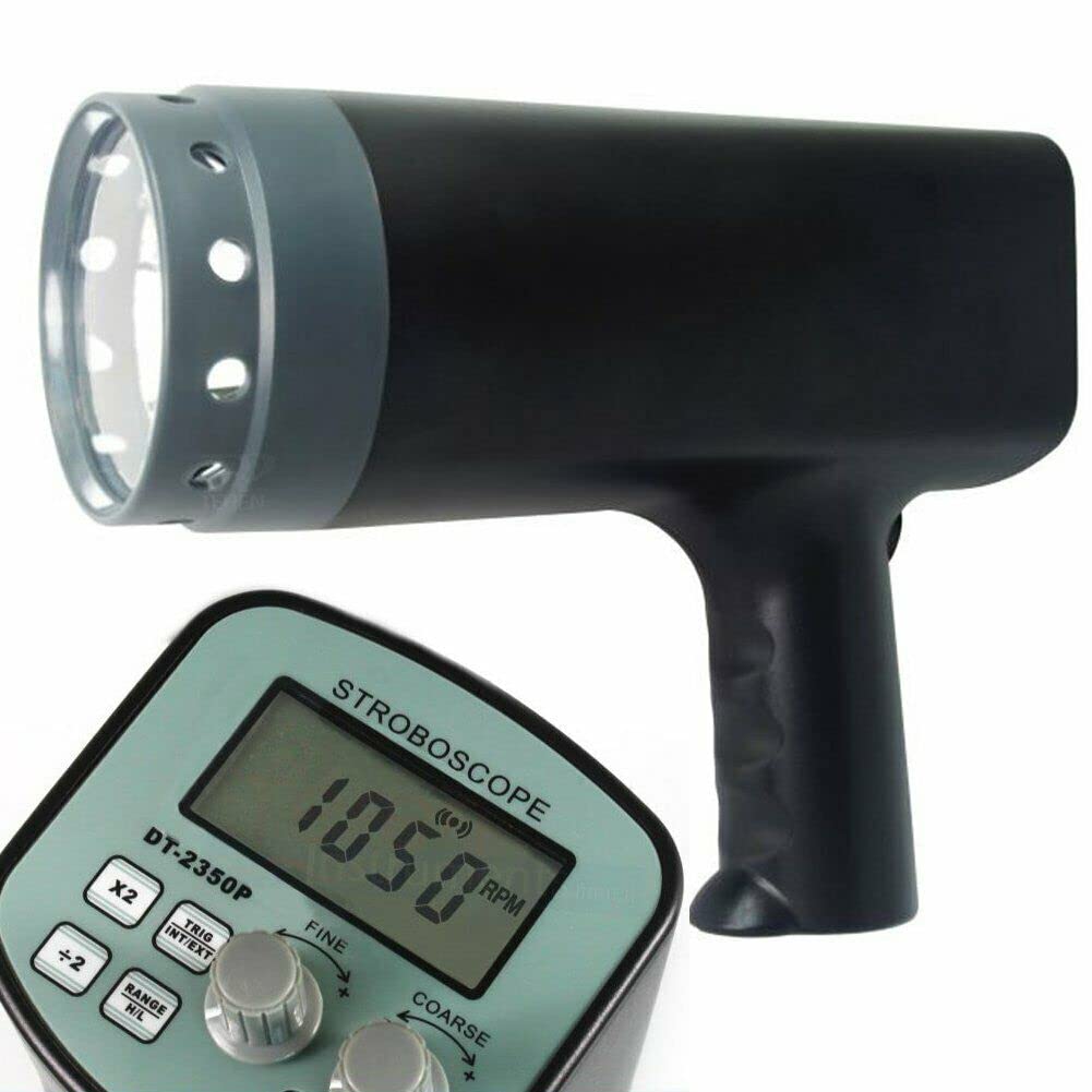 Handheld Stroboscope Flash Analyzer Meter Tools Digital Stroboscope Strobe Microprocessor Stroboscope Strobe Flash Meter Stroboscopic with Range 50 to 12000FPM 110V/220V