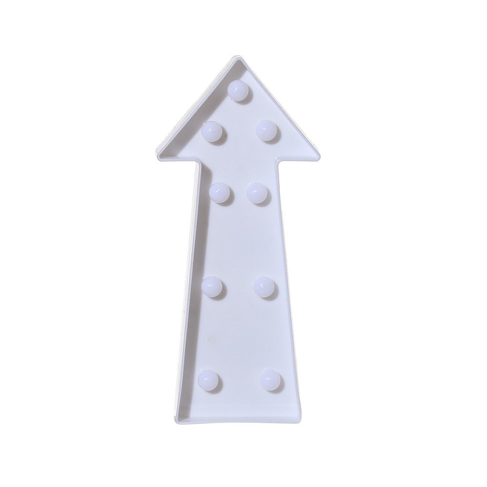 Janly Clearance Sale Alphabet LED Letter Lights Light Up White Plastic Letters Standing Hanging → , Home Decor for Easter Day (N)