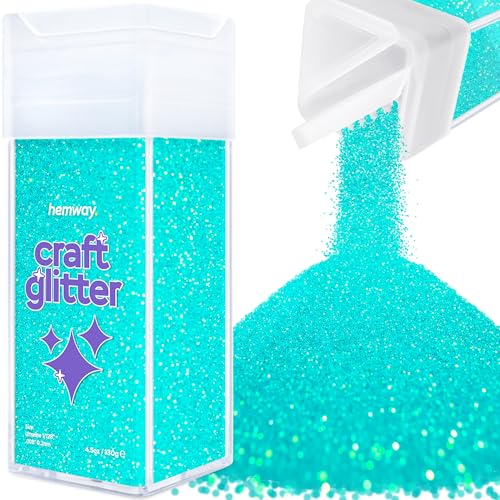 Hemway Paillettes Artisanat Saupoudreuse 130g Bleu Fluorescent