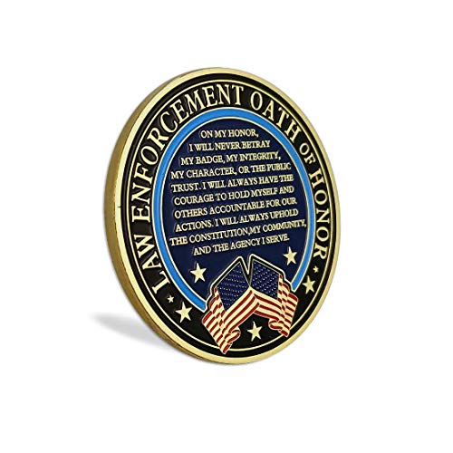 U.s. Thin Blue Line Police Prayer Challenge Coin Law Enforcement Military Coin #TOP4