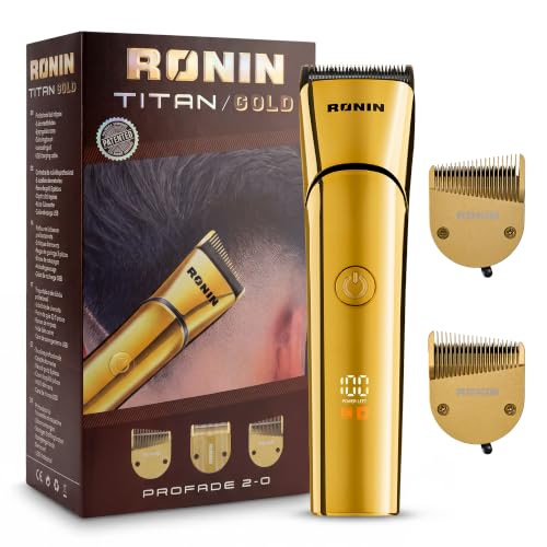 RONIN - Maquina de Cortar Pelo Hombre de Degradados Titan Gold ProFade 2-0