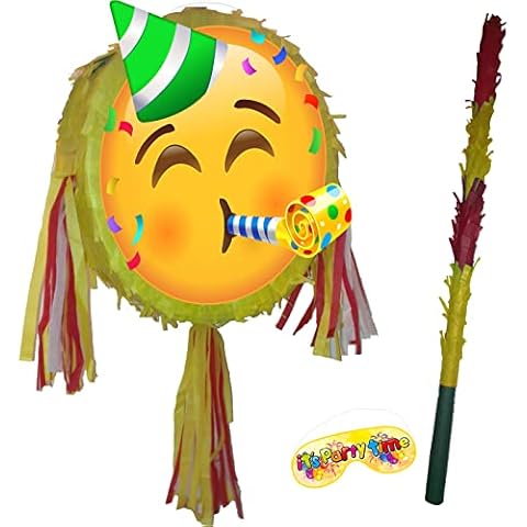Birthday Emoji Piñata with Accessories Cover