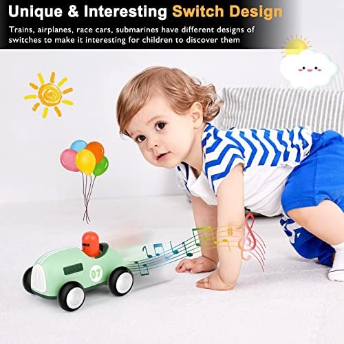 4PCS Toy Automotive Electrical Music Set Meals Grade ABS Materials Automotive, Aircraft, Prepare, Submarine Automobile 4-Piece, Present Specifically Designed for Youngsters and Infants (Extra Than 12 Months ) 5 51pMsEp5kPL. AC