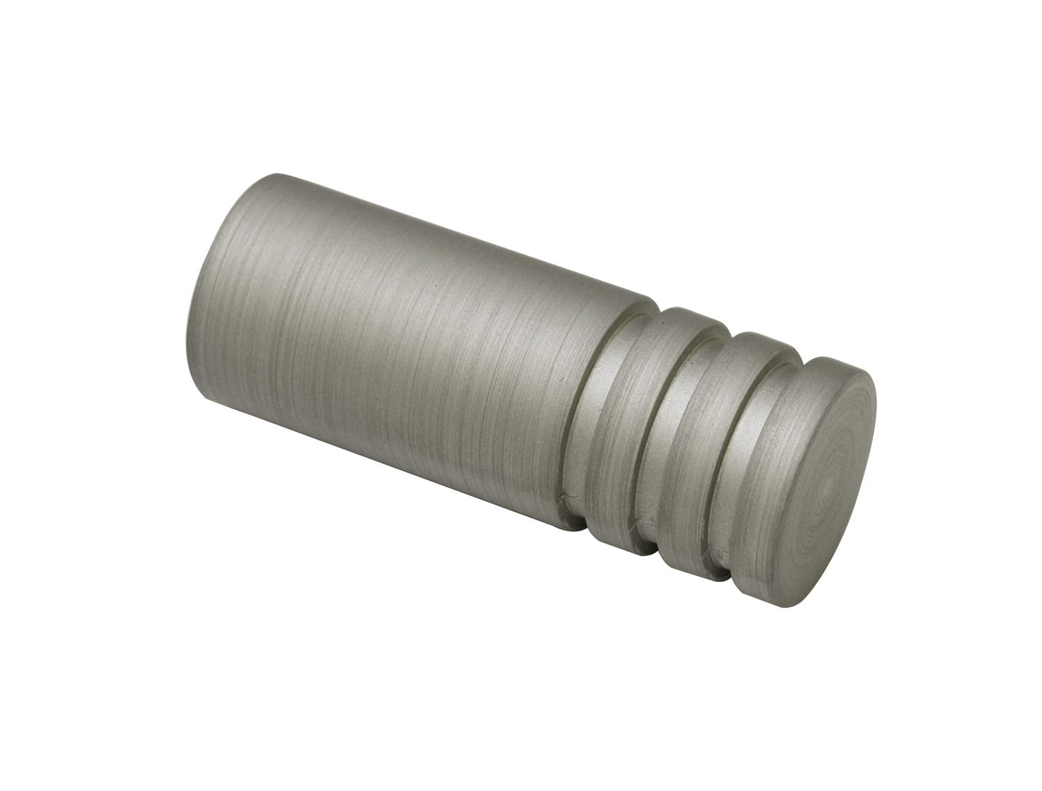 Gardinia Cylinder 2 x End Piece Metal Silver for Curtain Technology Diameter 19 mm